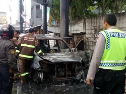 Minibus Terbakar di Lingkar Selatan Sukabumi, Penumpang Selamat