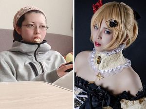 Bikin Melongo, Transformasi Cosplayer saat Tampil Tanpa Makeup dan Kostum