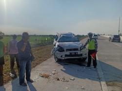 Arus Balik Lebaran, Kecelakaan Tunggal Terjadi di Tol Solo-Ngawi