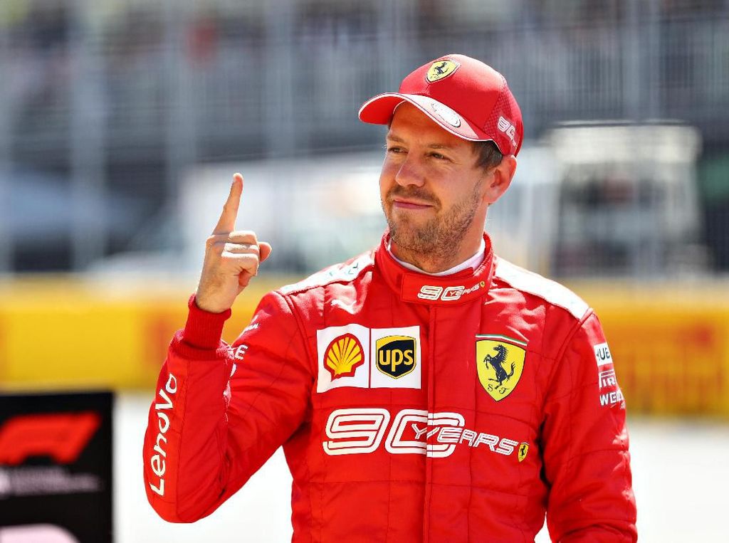 Betah di Ferrari, Vettel Tepis Isu Pensiun