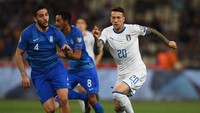 Dalam pertandingan tersebut Italia bermain mendominasi dengan penguasaan bola 64-36 persen.