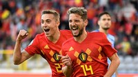 Belgia tampil dominan saat menjamu Kazakhstan. Begitu 90 menit laga berakhir, Red Devils menang tiga gol tanpa balas.
