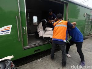 Rp 10 Miliar Disiapkan buat Mudik Motor Gratis Naik Kereta