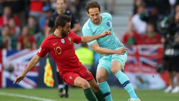 Portugal (merah) memiliki banyak peluang di babak pertama.