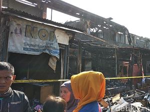 Kebakaran, Pasar Ujungberung Luluh Lantak Kebakaran, Pasar Ujungberung Luluh Lantak