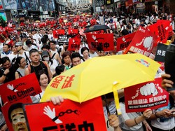 Warga Hong Kong Tumpah ke Jalan Tolak Hukum Ekstradisi