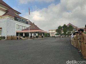 Apel Pertama Usai Lebaran, PNS Tasikmalaya Kesiangan