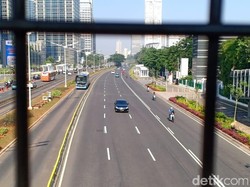 Lalin di Jl Gatot Subroto-Sudirman Lancar Usai Libur Lebaran