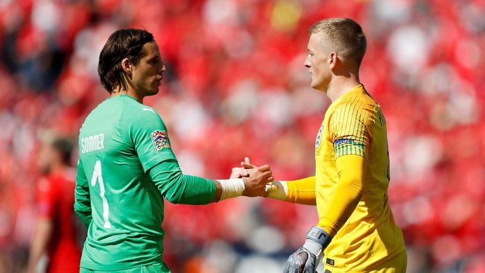 Kiper Timnas Inggris, Jordan Pickford. (Foto: Rafael Marchante/Reuters) Kiper Timnas Inggris, Jordan Pickford. (Foto: Rafael Marchante/Reuters)
