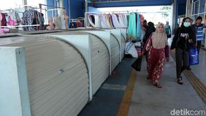 Pasar Tanah Abang Masih Sepi Usai Libur Lebaran