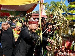 Kemeriahan Warga Banyuwangi Arak 1.000 Ketupat di Gerebeg Syawal Kemeriahan Warga Banyuwangi Arak 1.000 Ketupat di Gerebeg Syawal