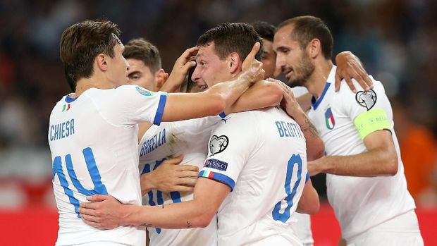 Timnas Italia kini jadi salah satu tim kuat di Grup J.