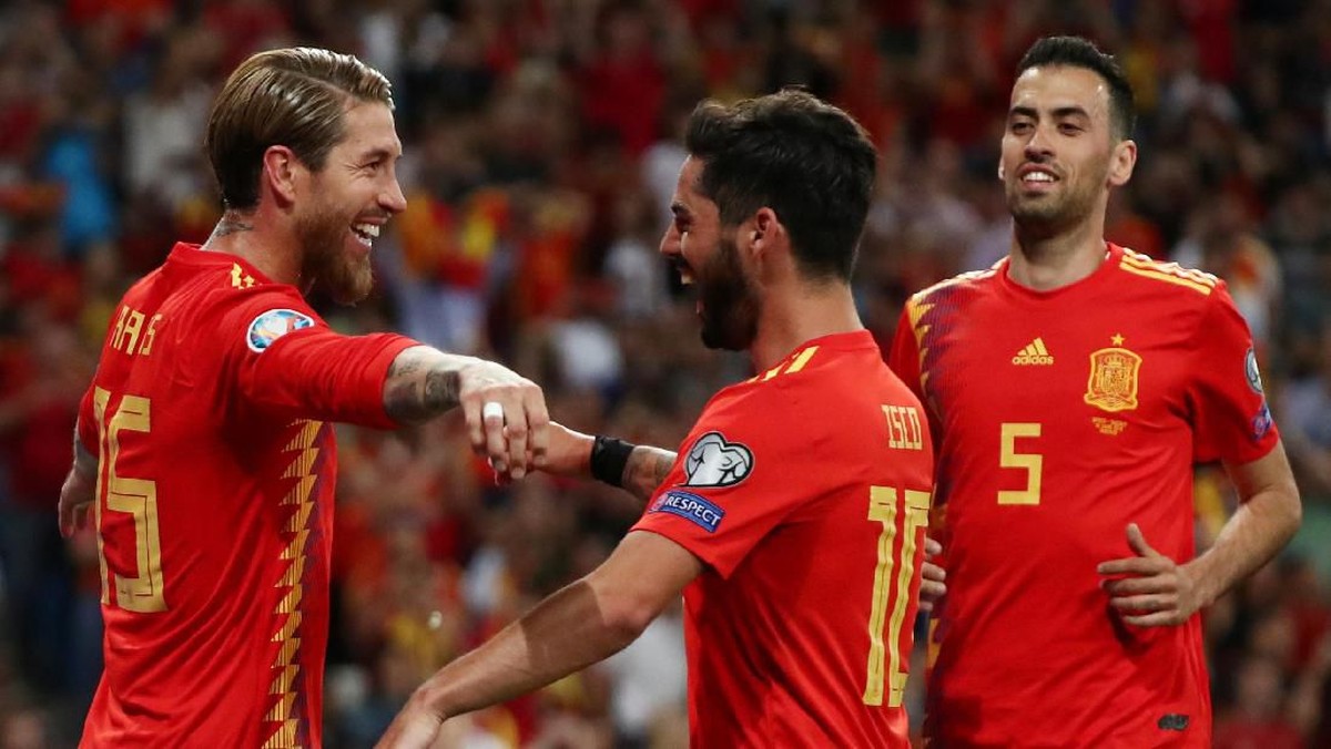 Timnas Spanyol atasi Swedia 3-0 di Kualifikasi Piala Eropa 2020 (Sergio Perez/Reuters)
