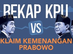 Hasil Rekap KPU vs Klaim Kemenangan Prabowo