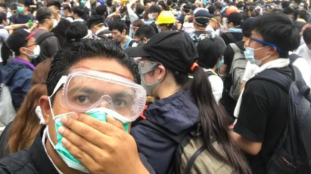 Demo RUU Ekstradisi Hong Kong, Satu WNI Terkena Gas Air Mata