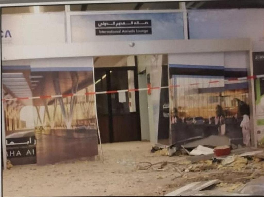 Bandara Abha di Saudi Dirudal, KJRI Jeddah Imbau WNI untuk Waspada Bandara Abha di Saudi Dirudal, KJRI Jeddah Imbau WNI untuk Waspada