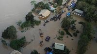 Potret Udara Banjir Besar yang Putuskan Jalan Trans Sulawesi