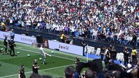 Striker 21 tahun ini jadi rekrutan kedua Madrid di periode kedua Zinedine Zidane melatih klub ini. Sebelumnya, Madrid sudah mendatangkan bek Brasil, Eder Militao, dari Porto dengan harga 50 juta euro. (Foto: Denis Doyle/Getty Images)