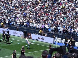 Striker 21 tahun ini jadi rekrutan kedua Madrid di periode kedua Zinedine Zidane melatih klub ini. Sebelumnya, Madrid sudah mendatangkan bek Brasil, Eder Militao, dari Porto dengan harga 50 juta euro. (Foto: Denis Doyle/Getty Images)