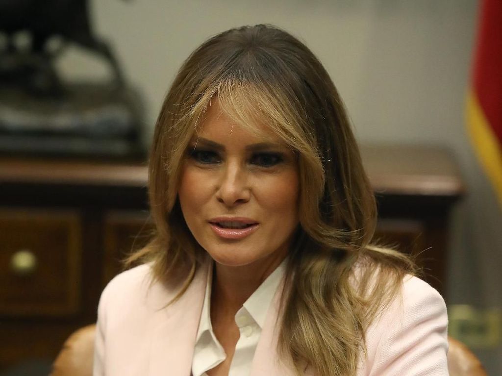Melania Trump Disoraki Saat Pidato Soal Narkoba Melania Trump Disoraki Saat Pidato Soal Narkoba