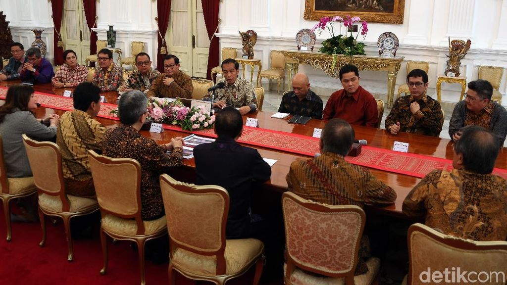 Erick Thohir Hingga Wishnutama Temui Jokowi di Istana