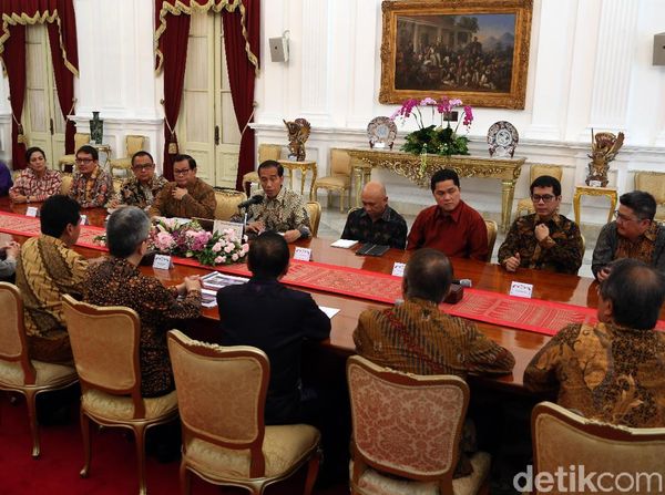 Erick Thohir Hingga Wishnutama Temui Jokowi di Istana