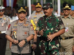 Glodok hingga Bandara Soetta Dijaga Ketat Aparat Jelang Pelantikan Presiden