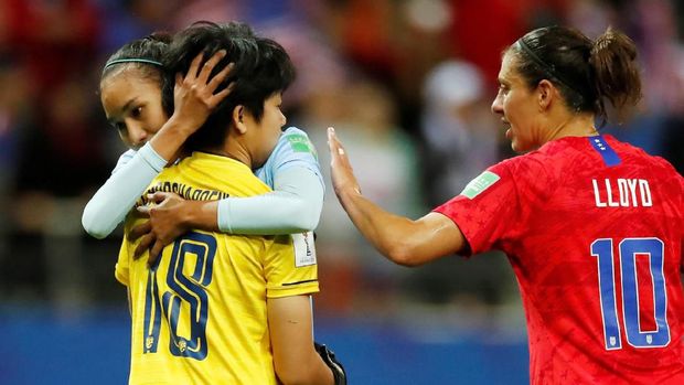 Timnas wanita Thailand dapat pengalaman buruk di laga perdana mereka di Piala Dunia Wanita.