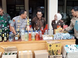 Ribuan Miras Oplosan hingga Pak Ogah Diamankan Selama Mudik 2019
