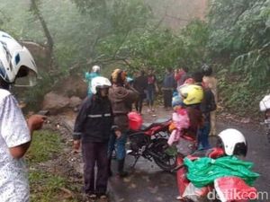 Longsor di Piket Nol, Jalur Lumajang-Malang Sempat Tersendat