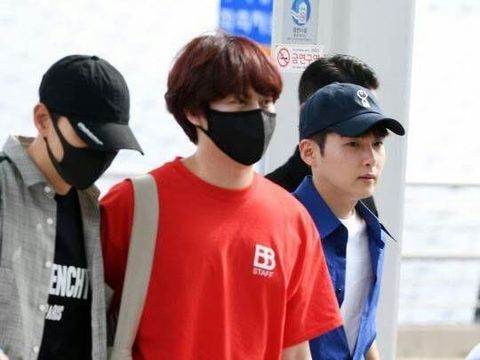 Heechul di bandara Incheon 
