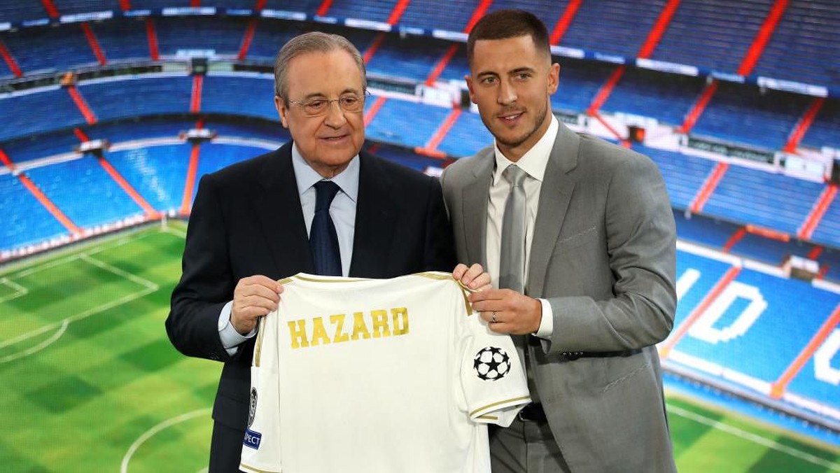 Eden Hazard belum menentukan nomor punggungnya di Real Madrid (Angel Martinez/Getty Images)
