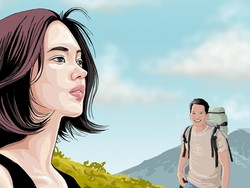 Sepasang Sepatu Gunung