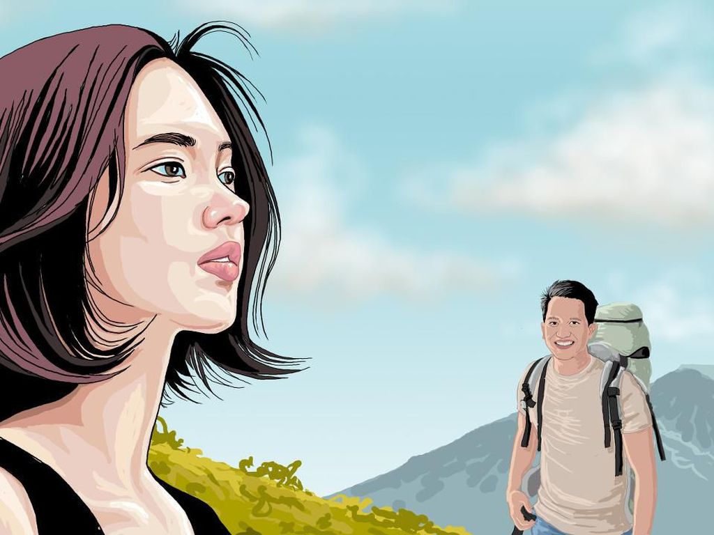 Sepasang Sepatu Gunung Sepasang Sepatu Gunung