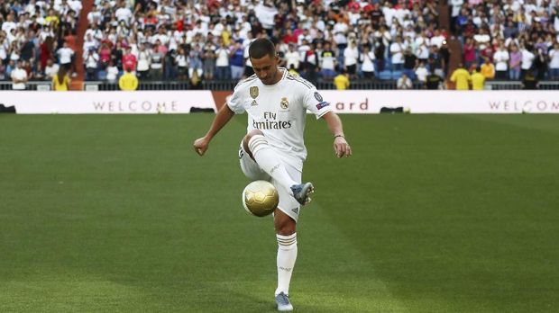Eden Hazard dipercaya mampu mendongkrak daya dobrak Madrid di lini depan. (