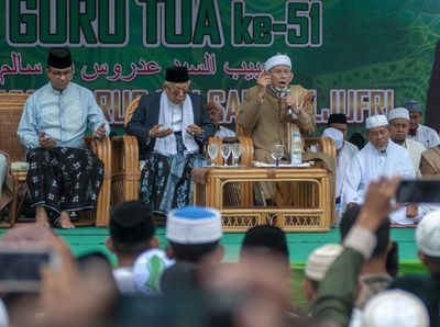 Maruf Amin dan Anies Baswedan Hadiri Haul Guru Tua