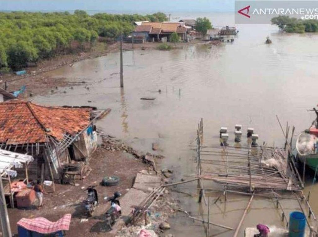 Puluhan Rumah di Bekasi Rusak Akibat Abrasi Puluhan Rumah di Bekasi Rusak Akibat Abrasi