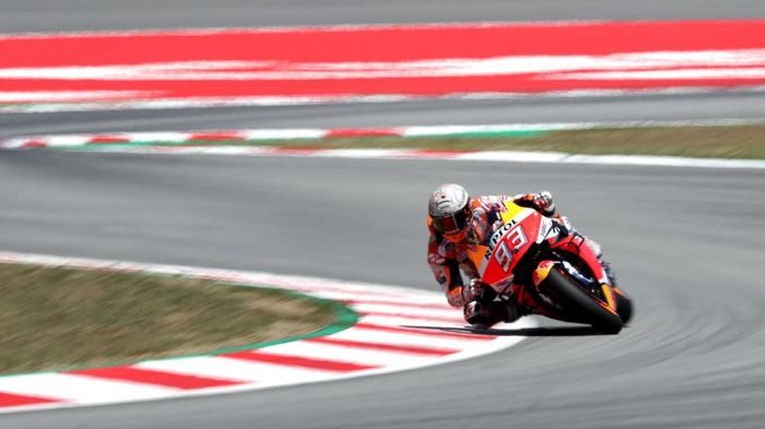 Repsol Honda menyemprot Ducati karena komentarnya terkait Marc Marquez. (Foto: Albert Gea/Reuters) Repsol Honda menyemprot Ducati karena komentarnya terkait Marc Marquez. (Foto: Albert Gea/Reuters)