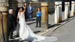 Senyum Bahagia Sergio Ramos-Pilar Rubio di Hari Pernikahannya