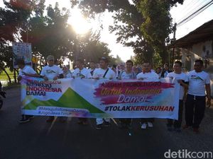 Gelaran Aksi Tolak Kerusuhan di Daerah Ini, Long March Hingga Gowes Bareng