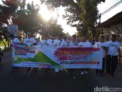 Gelaran Aksi Tolak Kerusuhan di Daerah Ini, Long March Hingga Gowes Bareng