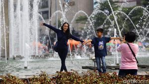 Potret Ramainya CFD Sudirman-Thamrin Usai Libur Lebaran