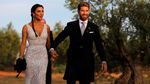 Senyum Bahagia Sergio Ramos-Pilar Rubio di Hari Pernikahannya