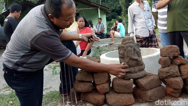 Ini Penampakan Arca Ganesha yang Ditemukan di Kediri