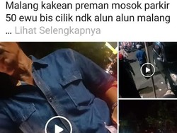 Polisi Selidiki Tarif Parkir Bus di Alun-alun Kota Malang yang Viral