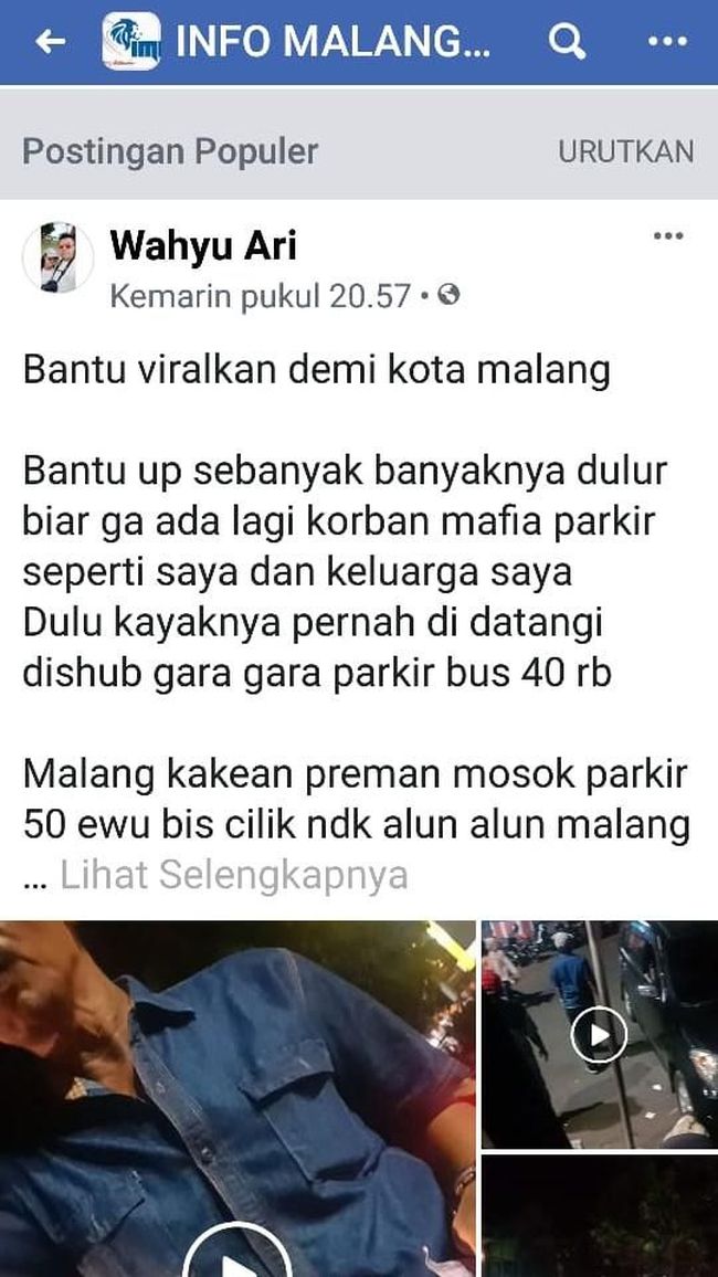 Berita Viral Tarif Parkir Bus di Alun-alun Kota Malang Rp 50 Ribu Jumat 19 April 2024