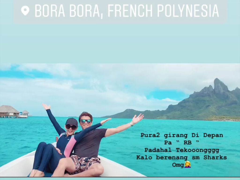 Diajak Renang Bareng Hiu dan Pari, Syahrini Pura-pura Bahagia Diajak Renang Bareng Hiu dan Pari, Syahrini Pura-pura Bahagia