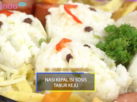 Resep Nasi Kepal Isi Sosis Tabur Keju, Bekal Simpel untuk Si Kecil