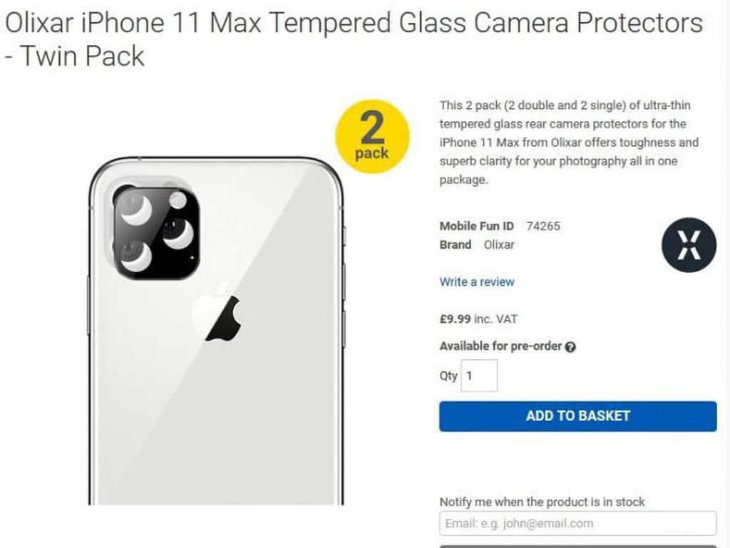 Penegas iPhone 11 Memang Punya Bingkai Kamera Belakang Kotak Penegas iPhone 11 Memang Punya Bingkai Kamera Belakang Kotak
