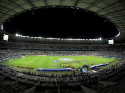 Pertandingan antara Uruguay melawan Ekuador digelar di Estadio Mineirao, Senin (17/6/2019) pagi WIB. Washington Alves/Reuters.